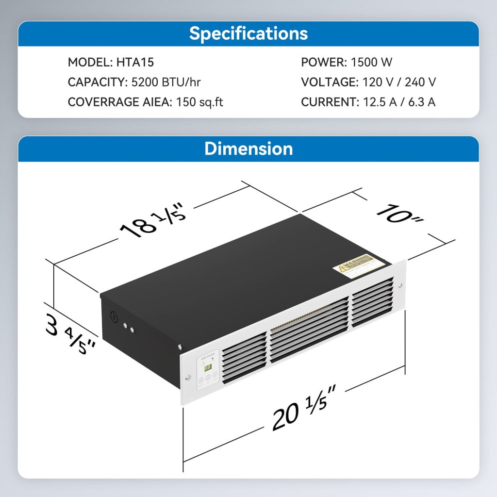 AIREPUSH kickspace heaters Kickspace Heater